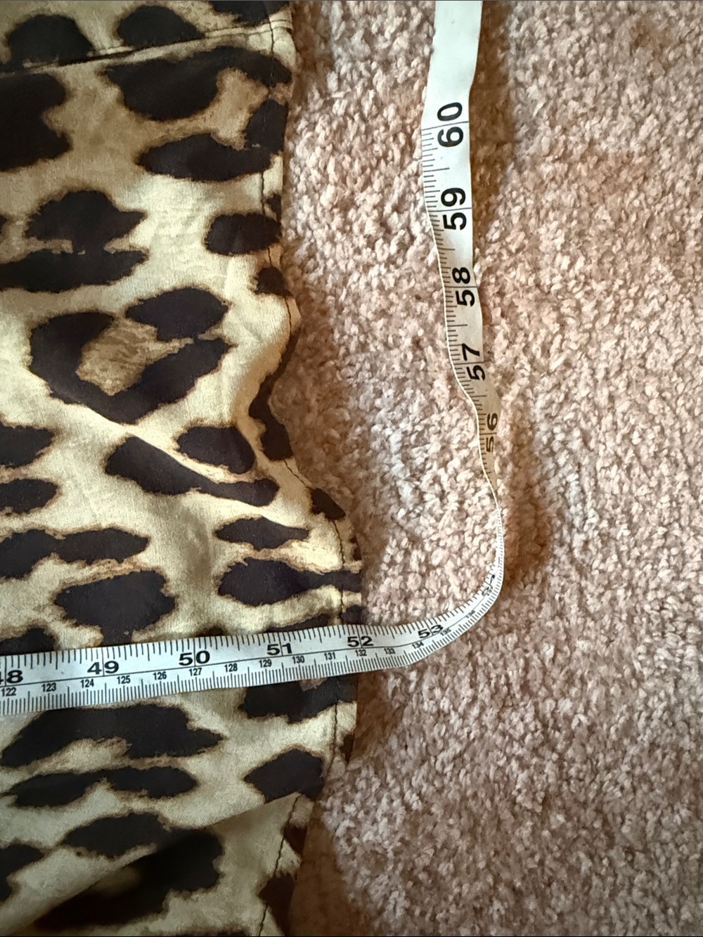 ❤️ H&M Leopard Print Shirt Dress with Waist Tie - Tan/Black - Picture 4 of 4